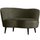 Sara lounge fauteuil links velvet warm groen