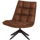 Jouke drehsessel kunstleder cognac