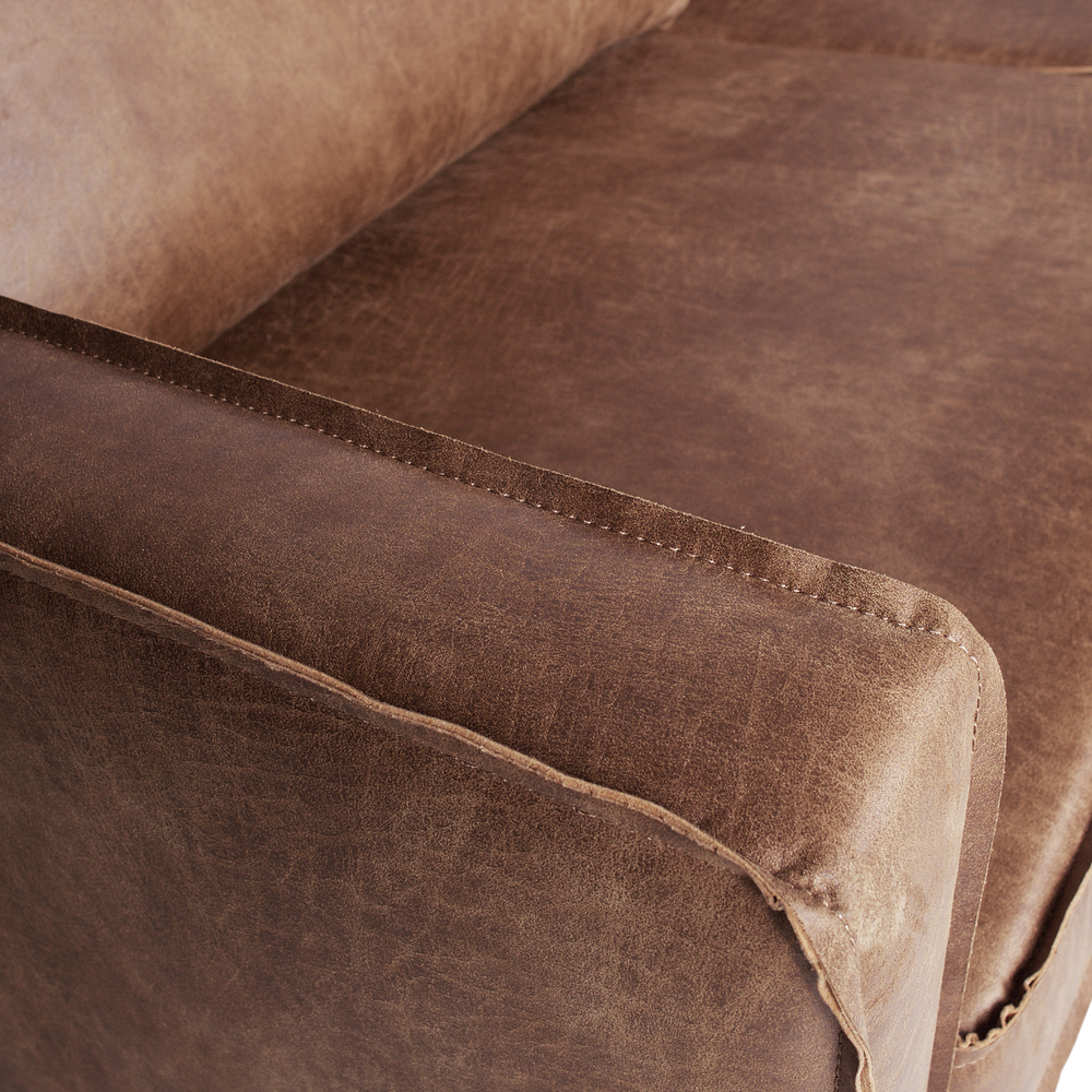 Rodeo daybed links ecoleder cognac, Detail