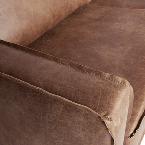 Rodeo daybed left ecoleather cognac, detail