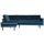 Rodeo hoekbank links velvet blauw