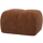 Mojo poef wollig roestbruin