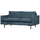 Arwin 2,5-Sitzer-Sofa Stahlblau