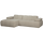 Mojo chaise longue bank links bouclé beige melange