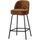 Vogue barstoel 65 cm 3D chenille middenbruin
