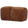 Mojo poef 45x84x64 cm ribstof roestbruin