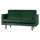 Rodeo 2-seater sofa velvet forest green