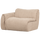 Baggy 1-zits element met arm links geweven chenille zand