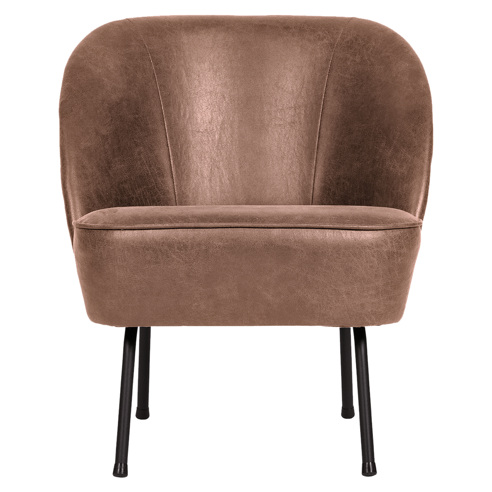 Vogue sessel ecoleder cognac, Vorderansicht