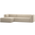 Bean ecksofa links beige melange