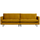 Rodeo classic 3-zits bank velvet oker