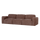 Umina 3-zits bank slub chenille oudroze