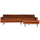 Rodeo chaise longue rechts velvet rost