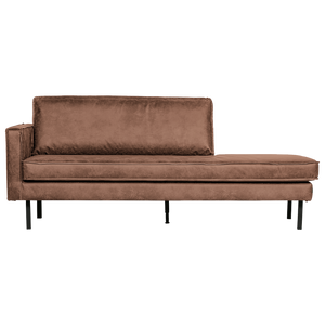 Rodeo daybed left ecoleather cognac, front view