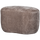 Popular organic pouf taupe
