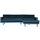 Rodeo chaise longue rechts velvet blau