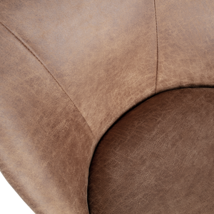Vogue dining chair ecoleather cognac, detail