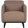 Statement fauteuil met arm bouclé nougat