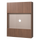 Build tv storage cabinet 160 cm oak veneer brown