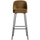 Vogue barhocker 80 cm samt honiggelb