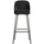 Vogue barhocker 80 cm samt schwarz