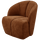 Mojo draaifauteuil ribstof roestbruin