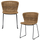 Set v 2 - Wings garden chair rope natural
