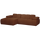 Mojo chaise longue bank links bouclé roestbruin melange