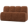 Mojo eetbankje 164 cm met rugleuning wollig roestbruin