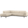 Statement hoekbank links beige melange