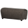Baggy hocker geweven stof warmgrijs melange