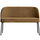Vogue dining bench velvet honey yellow