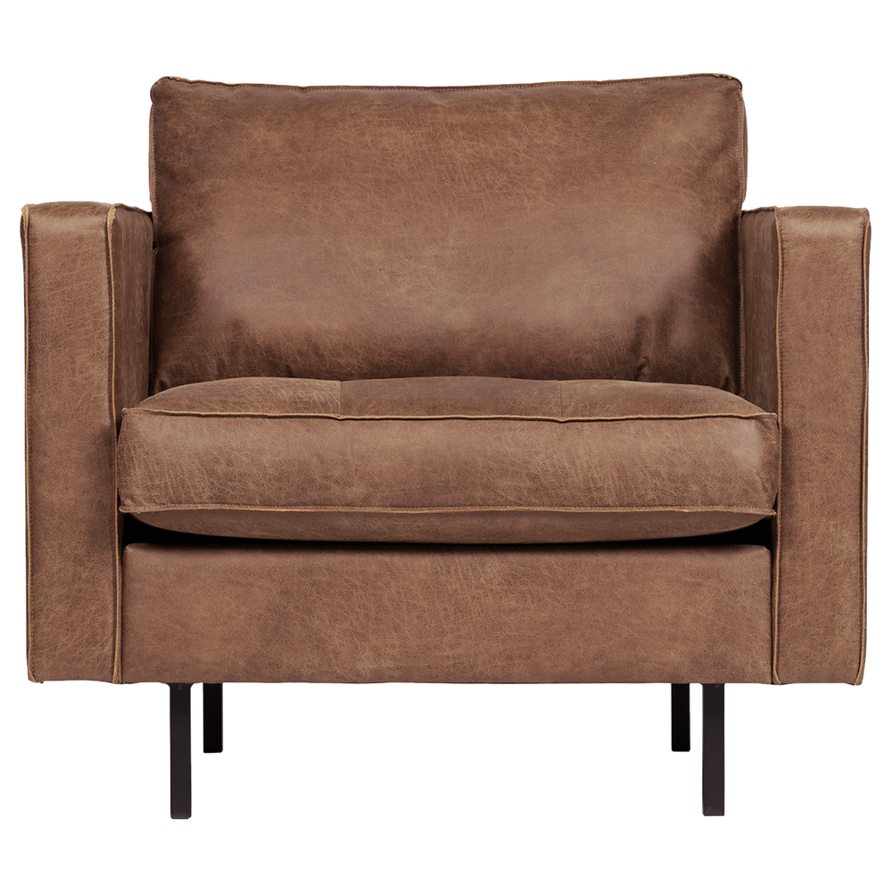 Rodeo classic sessel ecoleder cognac, Vorderansicht