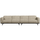 Statement XL 4-zits bank 372 cm structure velvet wheatfield