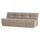 Cluster 3-zits bank velvet warm taupe