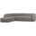 Sloping eckbank links grau melange