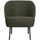 Vogue armchair woven fabric warm green