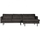 Rodeo chaise longue rechts ecoleder schwarz
