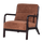 Mark sessel chenille braun