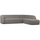 Sloping eckbank rechts grau melange