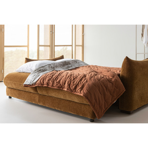 Jonne 3-seater sofa bed in natural chenille, room setting