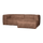 Bean chaise longue sofa right eco leather cognac