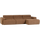 Novi chaise longue sofa right bouclé caramel