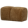 Mojo poef 45x84x64 cm ribstof honinggeel