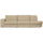 Family 2,5-sitzer sofa rundung rechts sand