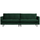 Rodeo classic 3-sitzer sofa velvet waldgrün