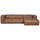 Bean corner sofa right ecoleather cognac