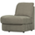 Family 1-seater element round corner left warmgrey