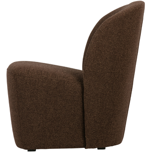 Lofty armchair brown melange, front view