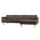 Rodeo chaise longue bank rechts ribstof bruin